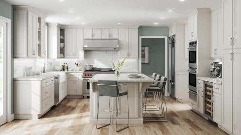 York Linen Kitchen Cabinets