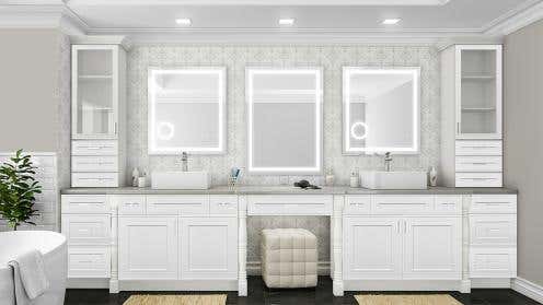 RTA Craftsman White Shaker Vanities