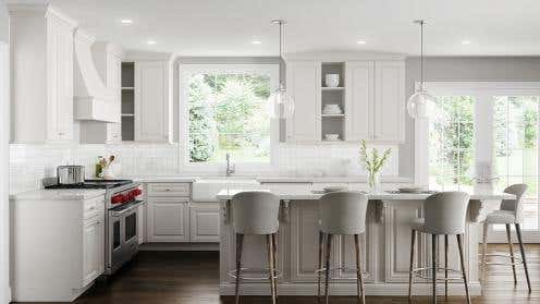 RTA Linen White Kitchen Cabinets