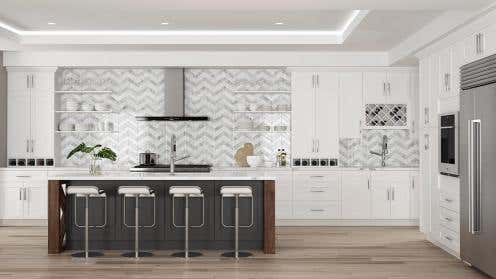 White Shaker Elite Kitchen Cabinets