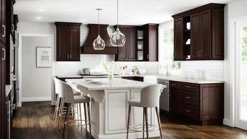 York Chocolate Kitchen Cabinets