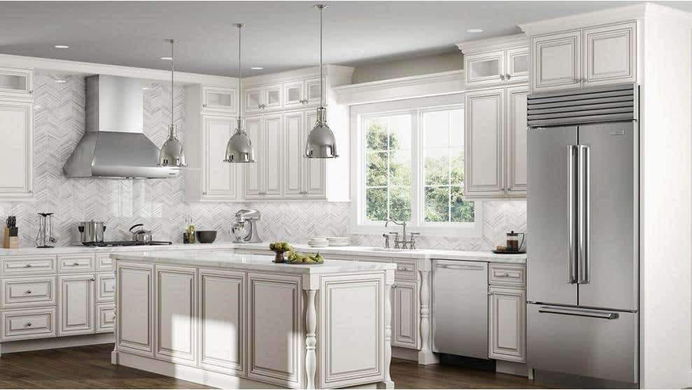 Charleston Linen Kitchen Cabinets