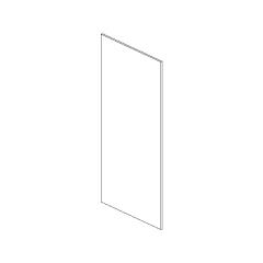 Grey Shaker Elite Wall Skin Panel 15"W x 42"H