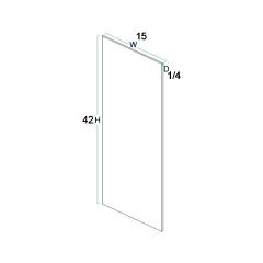 Grey Shaker Elite Wall Skin Panel 15"W x 42"H