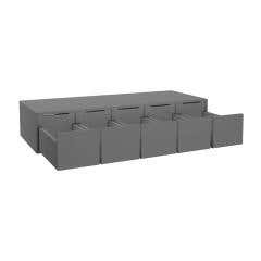 Grey Shaker Elite Wall Spice Drawer Cabinet 30"W x 6"H