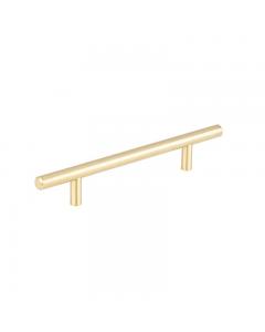 Satin Brass Contemporary Steel Pull 8-3/16 in