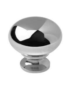Chrome Contemporary Metal Knob 1-1/4 in