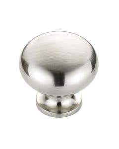 Brushed Nickel Contemporary Metal Knob 1-1/4 in