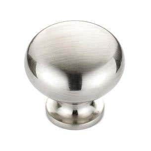 Brushed Nickel Contemporary Metal Knob 1-1/4 in