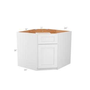 Diagonal Corner Sink Base Cabinet 36"