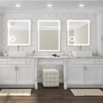 Colorado White Shaker Bath Vanities