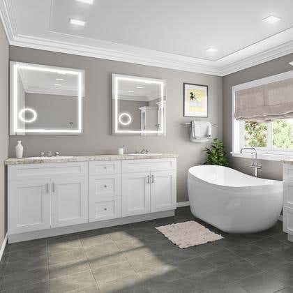 Summit Shaker White Bath Vanities