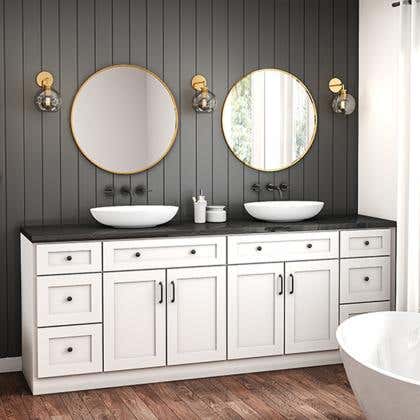 White Shaker Elite Bath Vanities