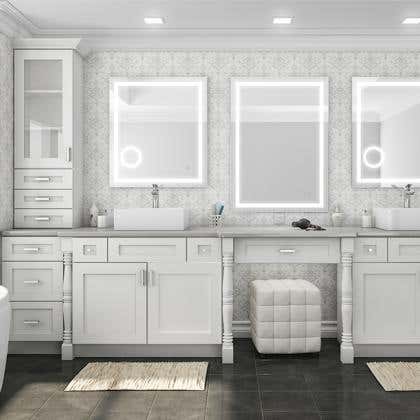 White Shaker Elite Bath Vanities