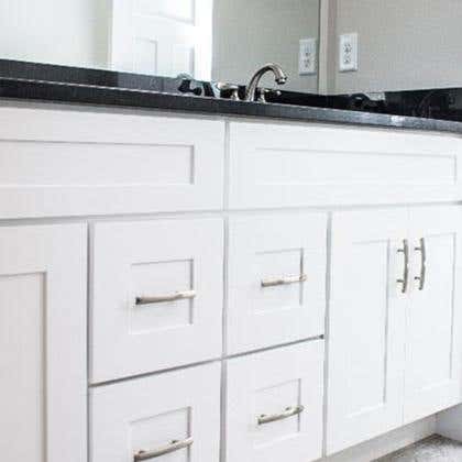 White Shaker Elite Bath Vanities