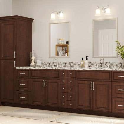York Saddle Bath Vanities