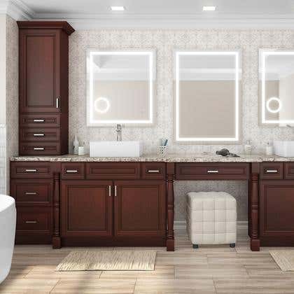 York Saddle Bath Vanities