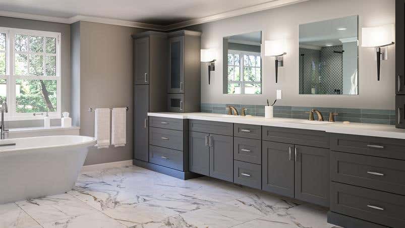 Grey Shaker Elite Bath Vanities