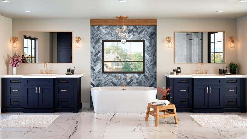 Navy Blue Shaker Bath Vanities