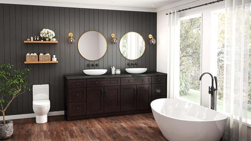 Shaker Espresso Bath Vanities