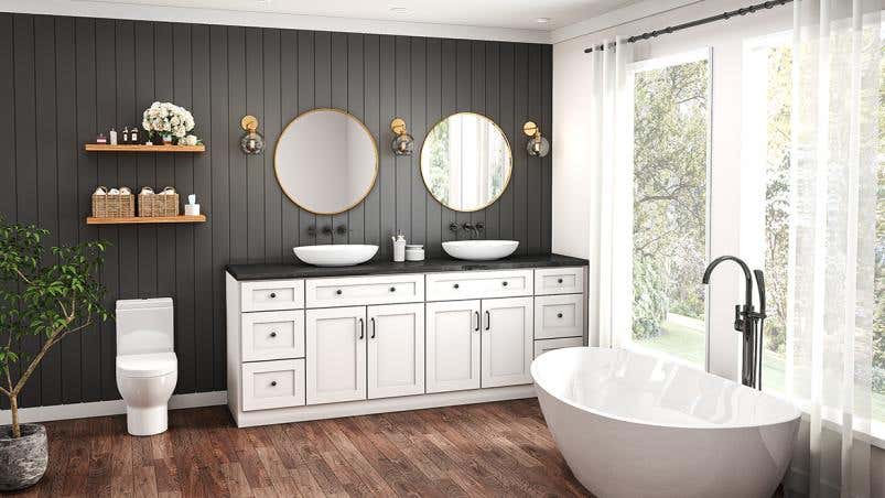 White Shaker Elite Bath Vanities
