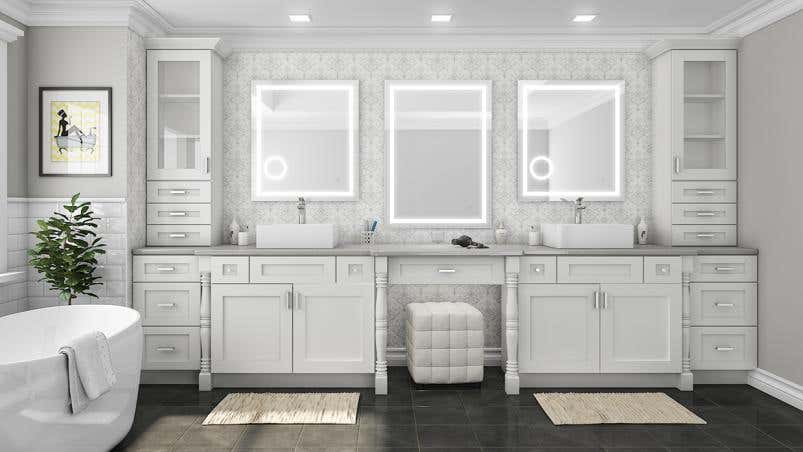 White Shaker Elite Bath Vanities