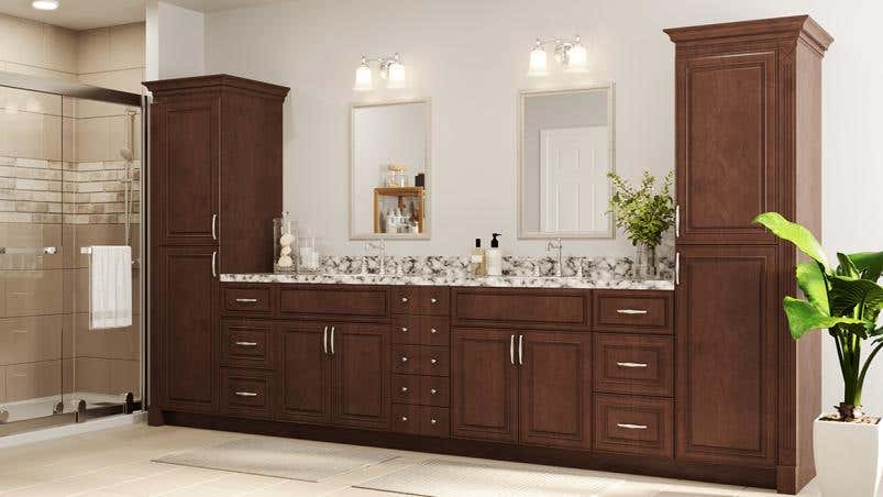 York Saddle Bath Vanities