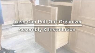How to build & install your trash can pull out organizer!