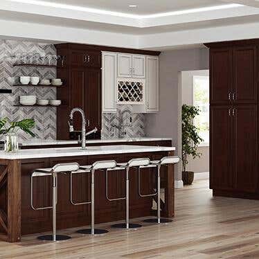 RTA York Saddle Kitchen Cabinets