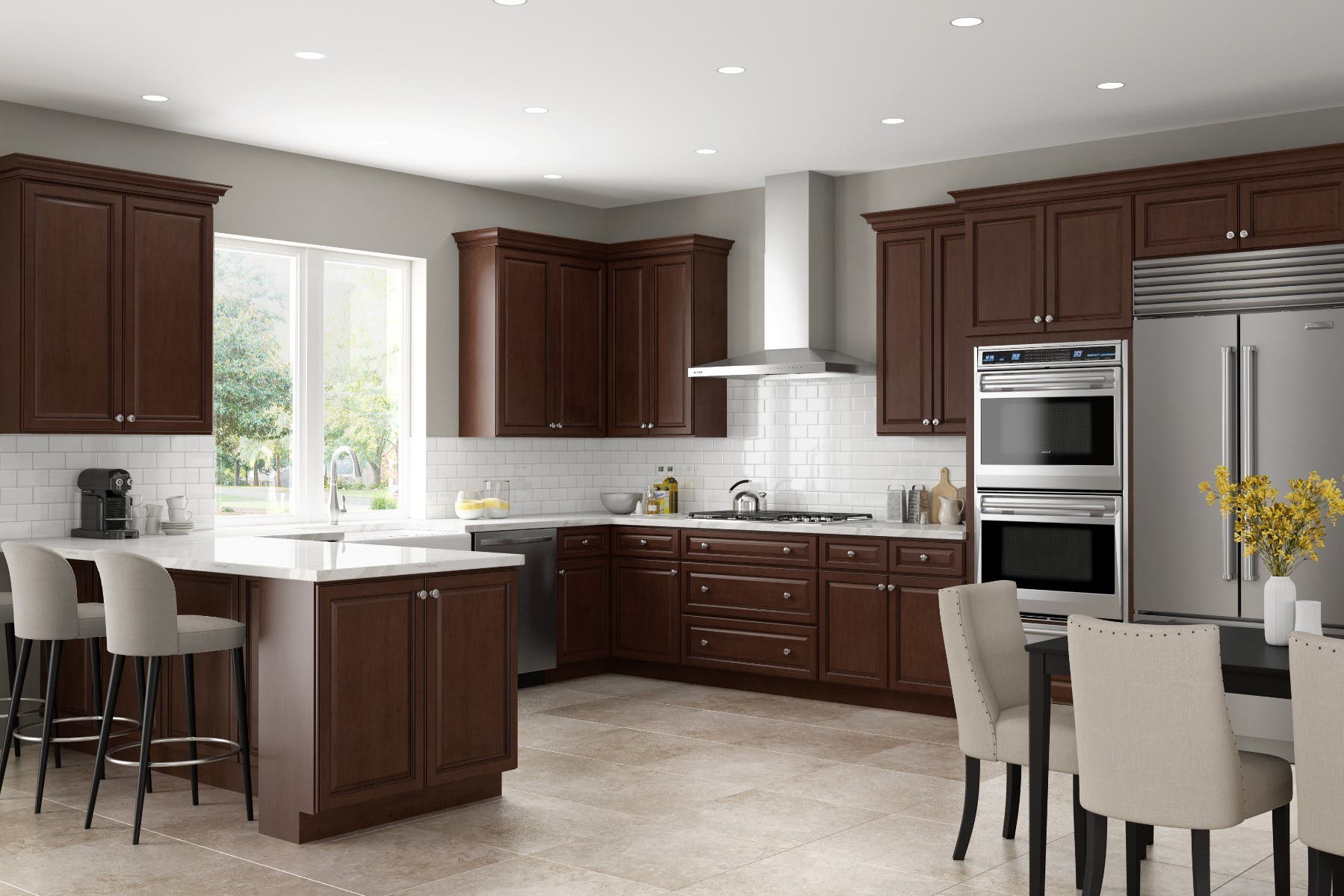 Madison Chocolate Cabinets