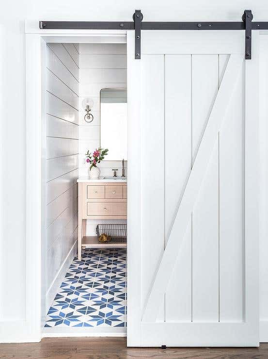 Barn Door Powder Room