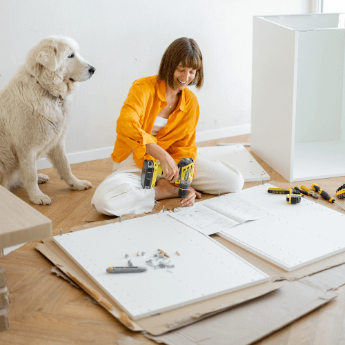 Easy-to-Assemble Bathroom Cabinets With Custom Cabinet Appeal