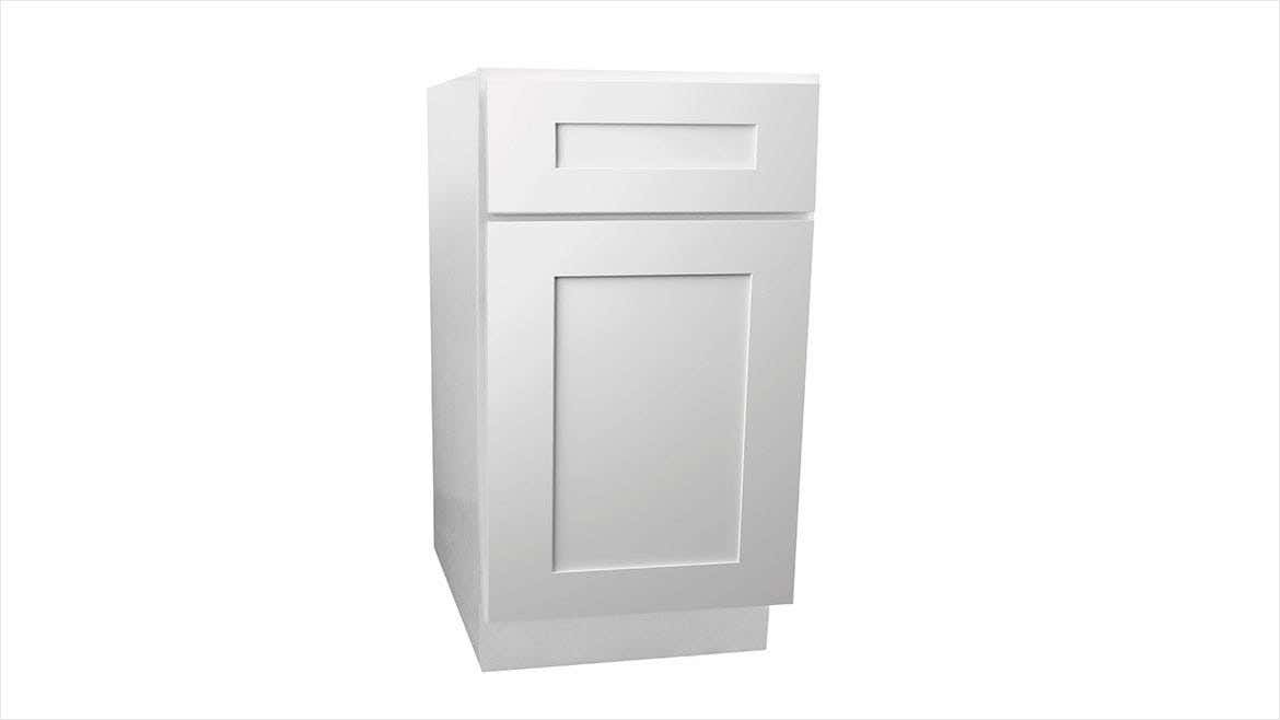 Colorado White Shaker Lily Ann Cabinets