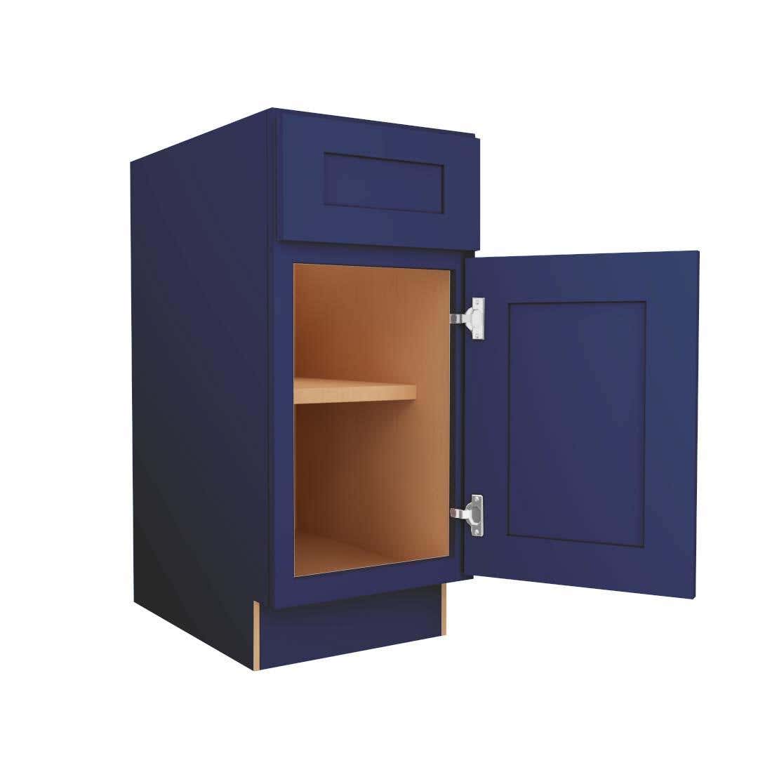 Navy Blue Shaker single door cabinets