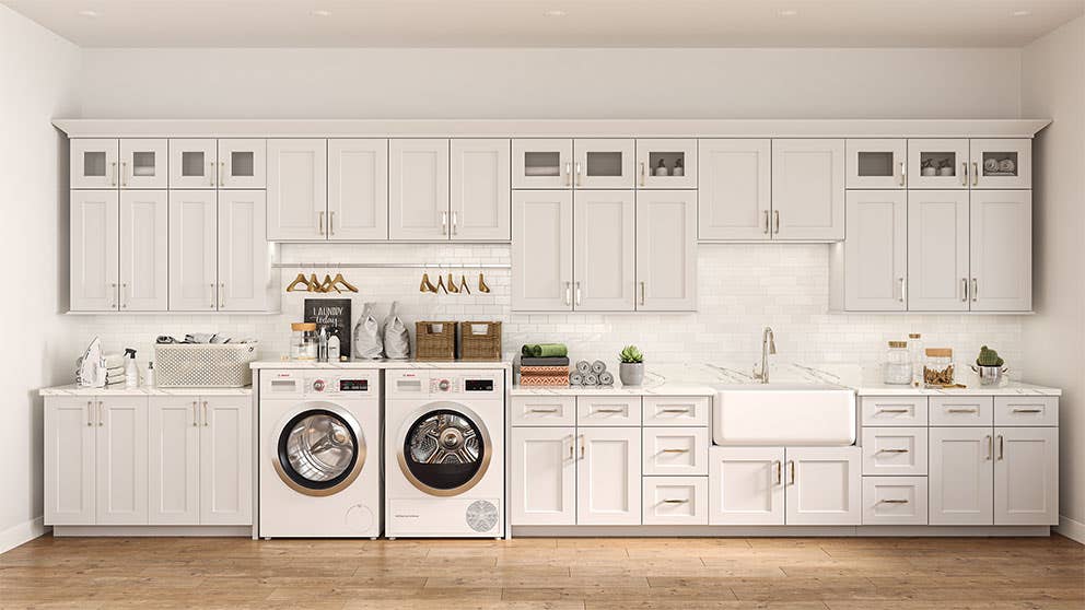 Colorado White Shaker Kitchen Cabinets