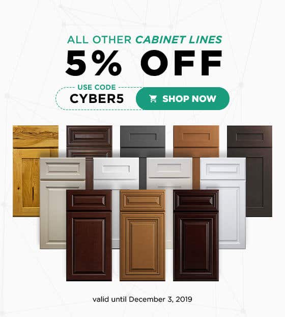 All other Cabinet Lines 5% Off