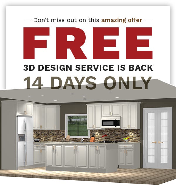 FREE design service 14 DAYS ONLY