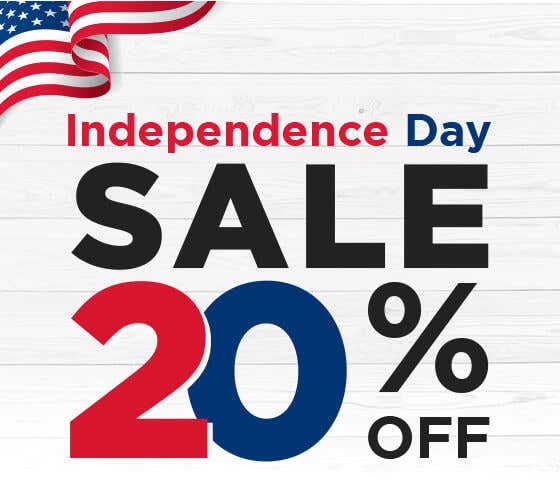 Independence Day sale 20% off