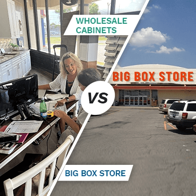 Wholesale Cabinets vs Big Box Stores