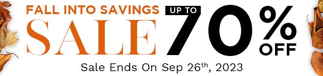 Fall Into Savings Sale