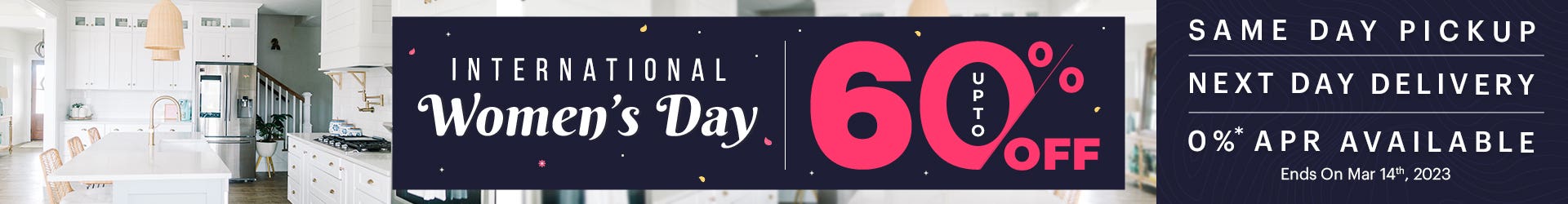 International Women's Day Sale: Buy RTA Kitchen Cabinets at Great Prices