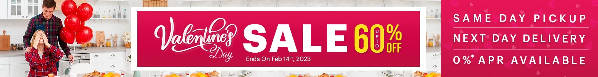 Valentine's Day Sale - Best Offers on RTA Kitchen Cabinets