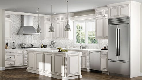 Charleston Linen Kitchen Cabinets