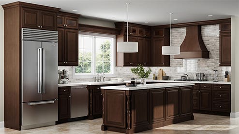Charleston Saddle Shaker Kitchen Cabinets