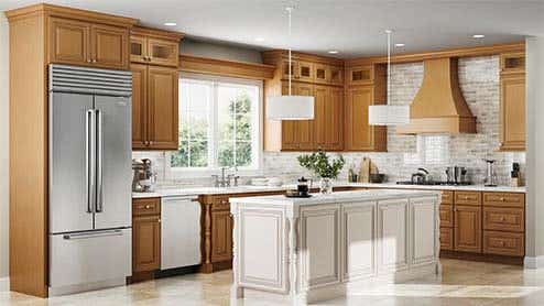 Charleston Toffee Kitchen Cabinets