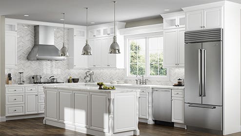 Key Largo White Kitchen Cabinets