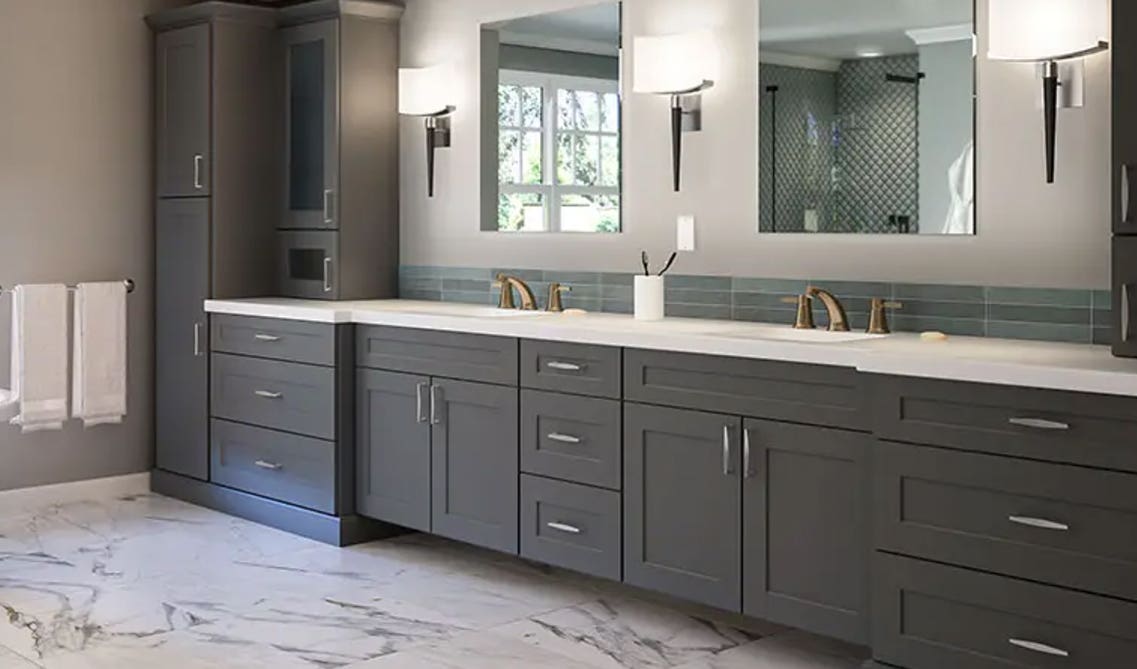 Lily Ann Cabinets: Grey Shaker Elite Cabinets