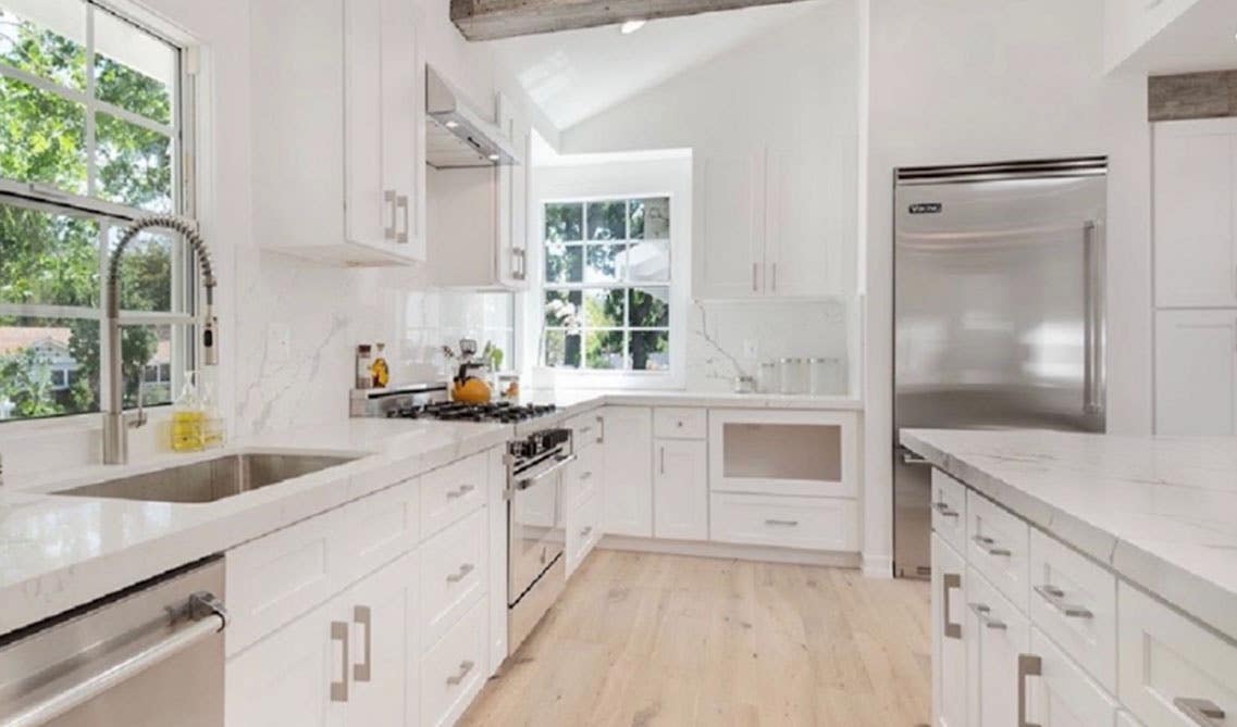 All white kitchen design