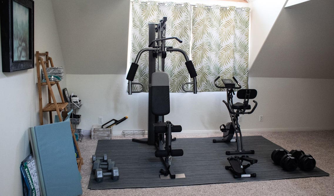 Basement design as home gym