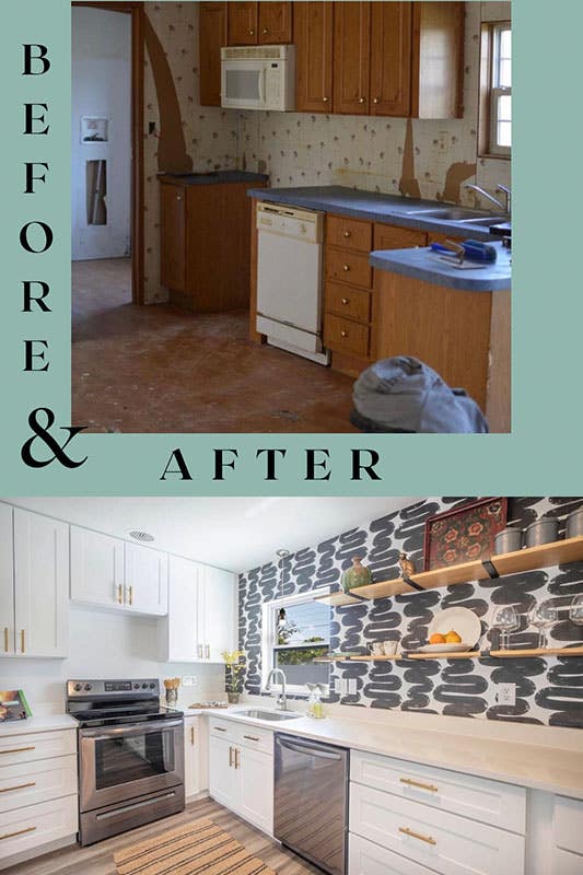 Before and After Kitchen Upgrade 